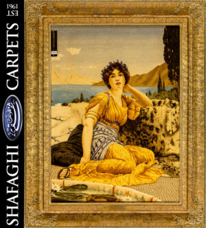 تابلو فرش دستباف شفقی تبریز دختر دریا