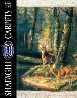 تابلو فرش دستباف شفقی تبریز نجوای جنگل